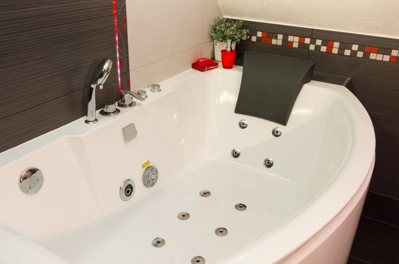 Corner Bathtub with Jets